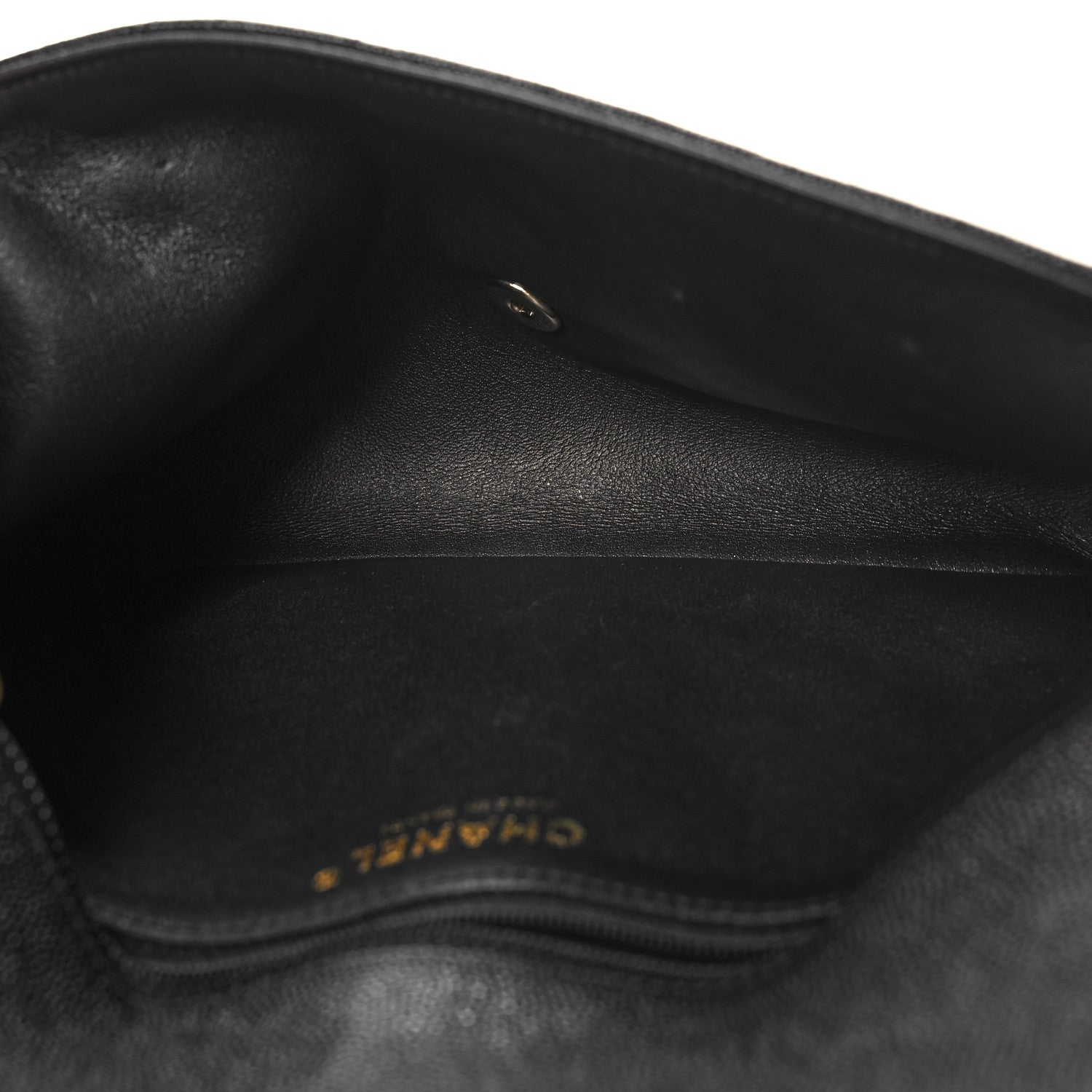 Chanel Caviar Quilted Flap Clutch Black 5 of 11