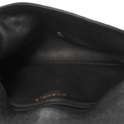 Chanel Caviar Quilted Flap Clutch Black 5 of 11