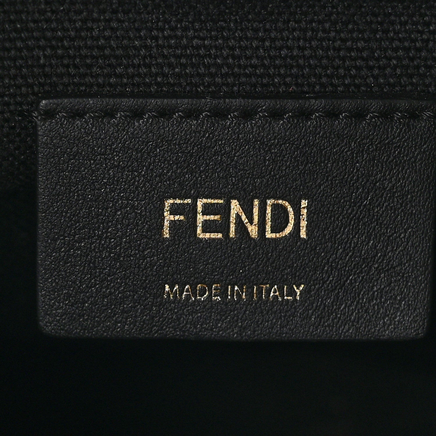 Fendi Canvas Vitello King F is Fendi FF Embroidered Mini Mon Tresor Bucket Bag Black 7 of 9
