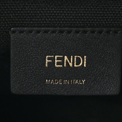 Fendi Canvas Vitello King F is Fendi FF Embroidered Mini Mon Tresor Bucket Bag Black 7 of 9