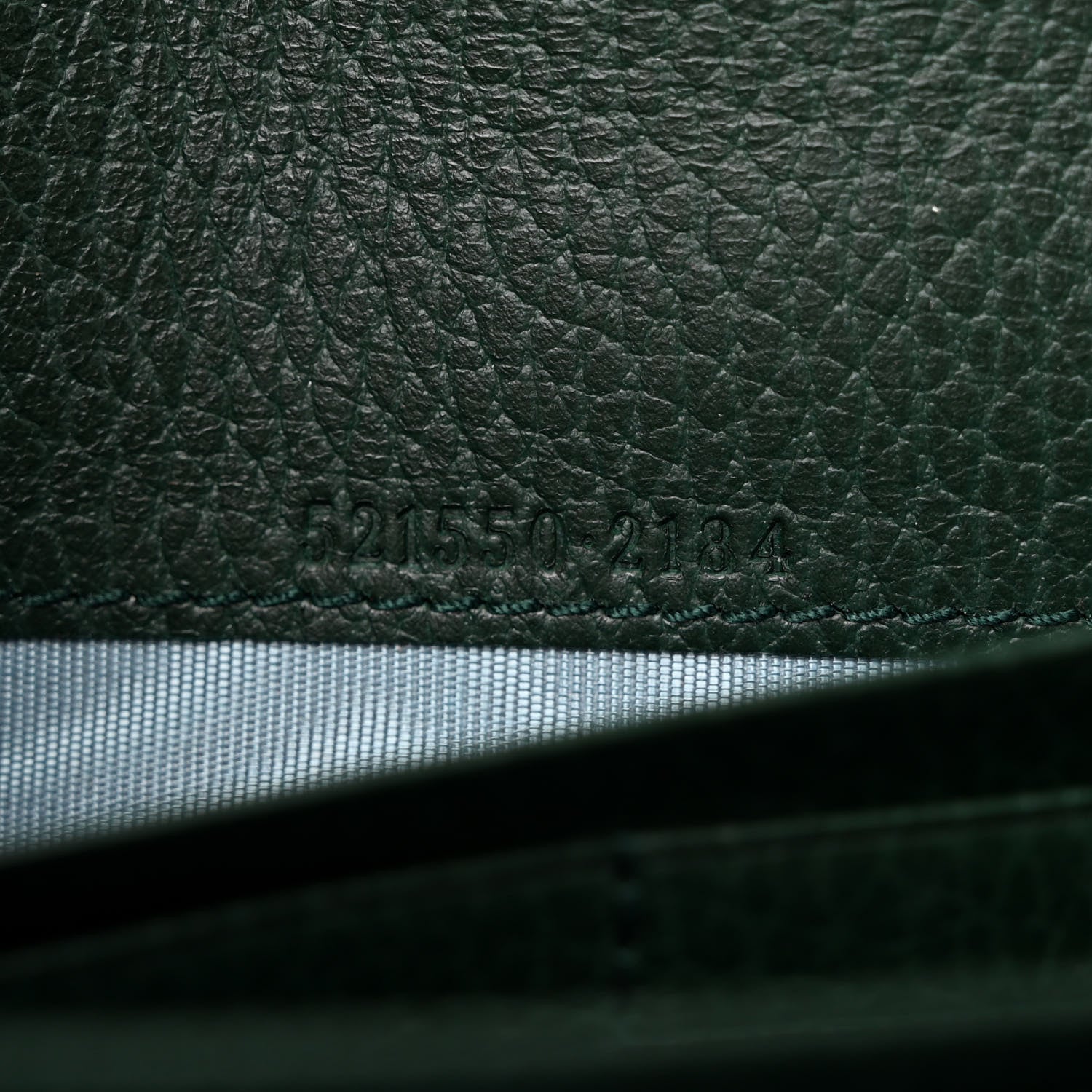 Gucci Calfskin Garden Dionysus Chain Wallet Emerald 7 of 12