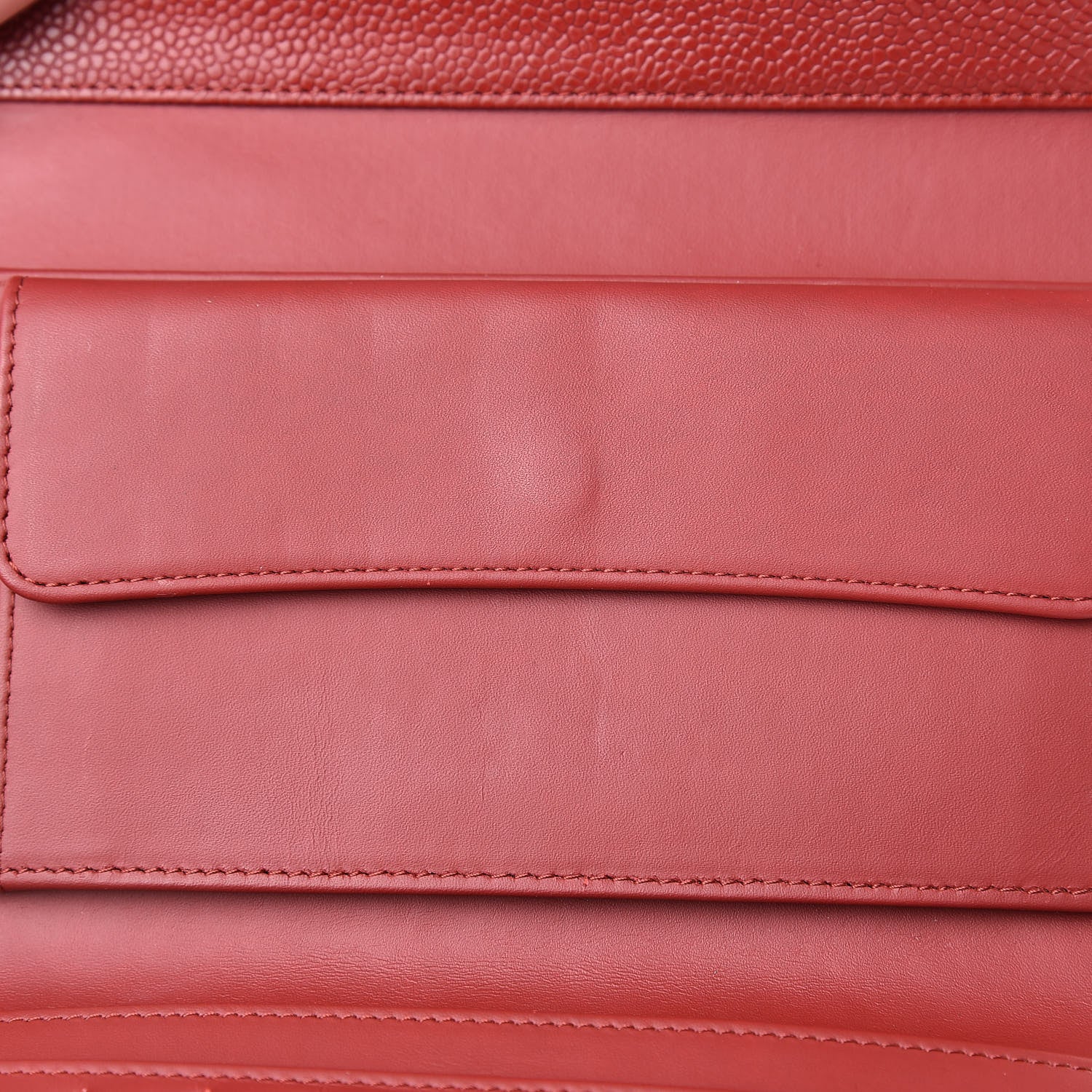Chanel Caviar Quilted Large Flap Wallet Red 9 of 10
