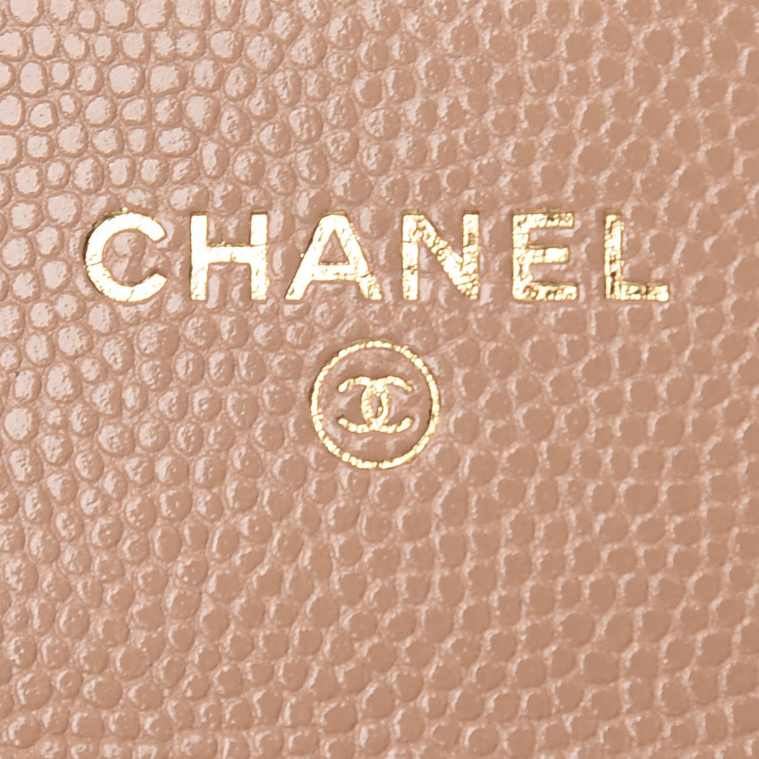 Chanel Caviar Quilted Flap Card Holder Wallet Beige 6 of 9