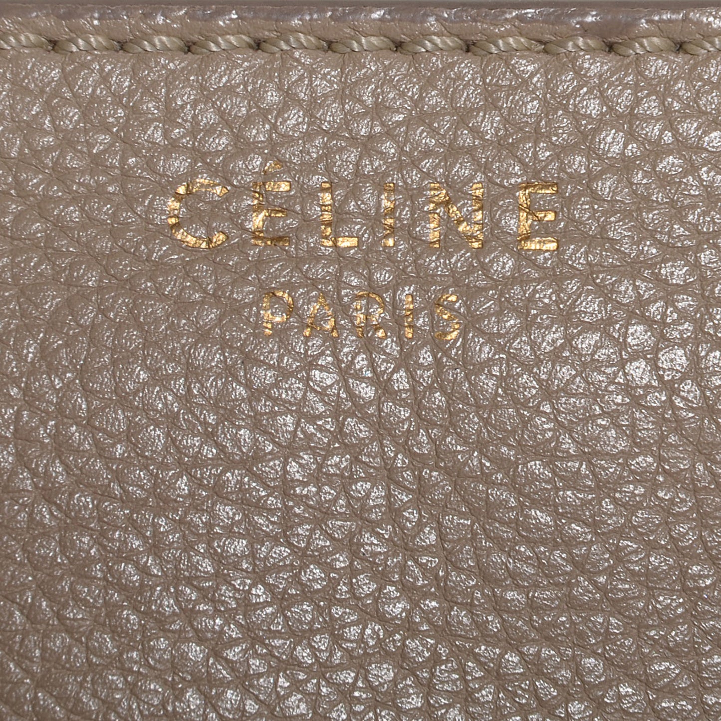 Pebbled Calfskin Mini Luggage Taupe