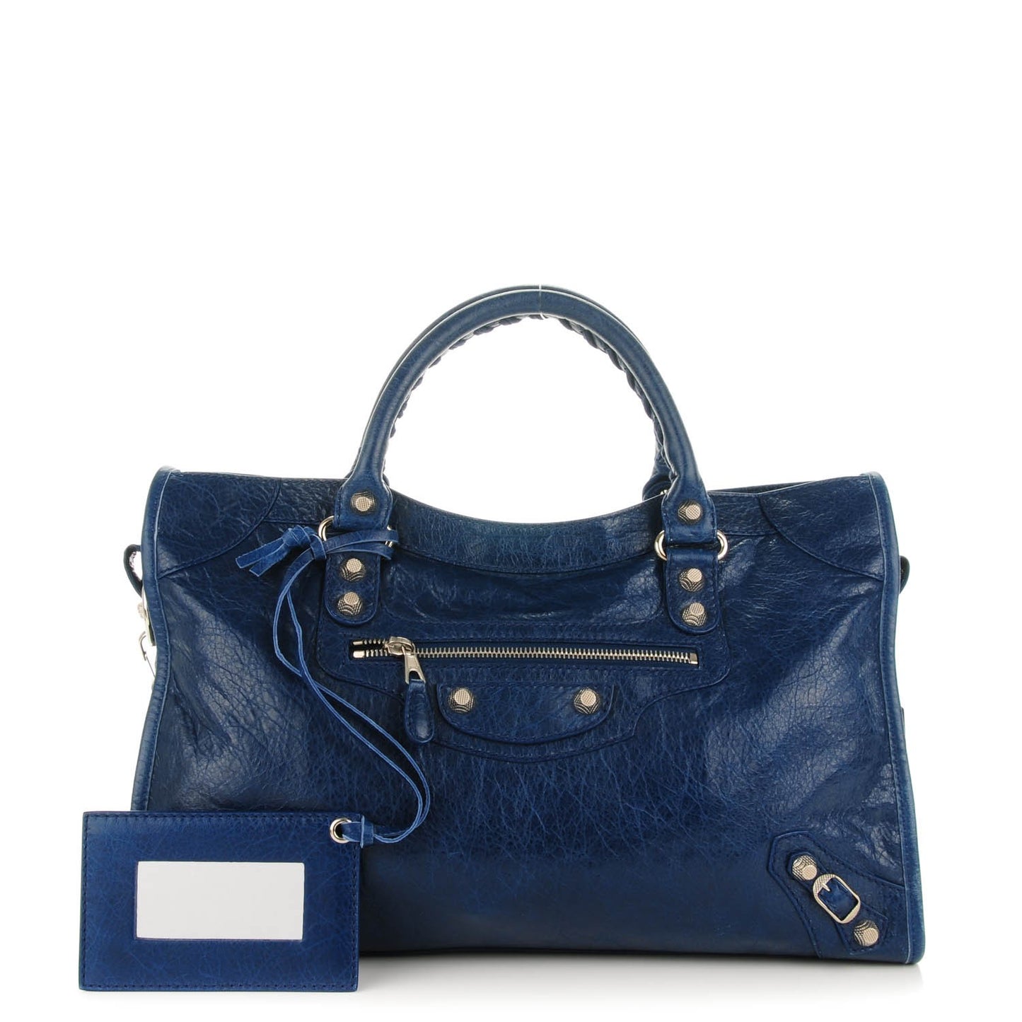 Agneau Giant 12 Silver Hardware City Bleu Mineral Light Bleu Mineral