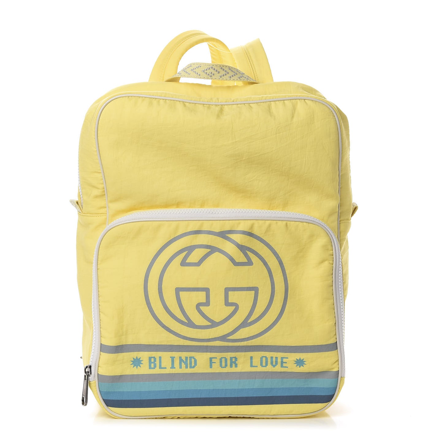 Nylon Twill Blind For Love Interlocking G Backpack Pastel Yellow Multicolor
