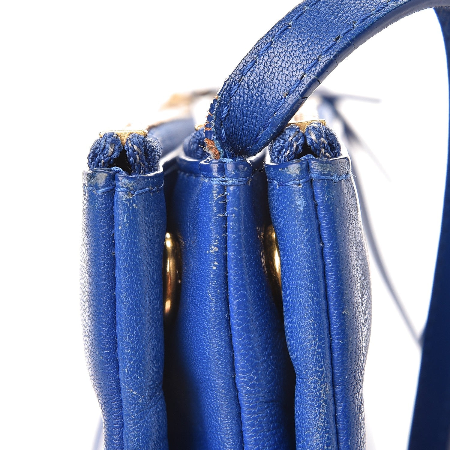Celine Lambskin Small Trio Crossbody Bag Indigo 10 of 11