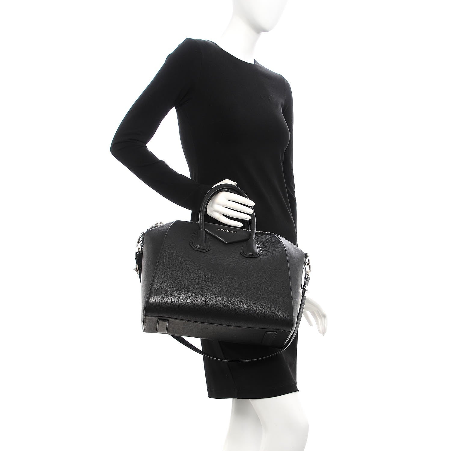 Givenchy Sugar Goatskin Medium Antigona Black 3 of 14