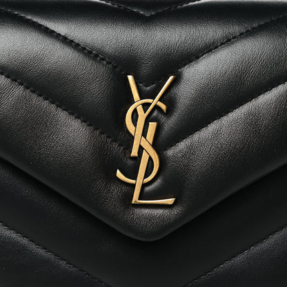 Saint Laurent Calfskin Y Quilted Monogram Toy Loulou Crossbody Bag Black 8 of 10