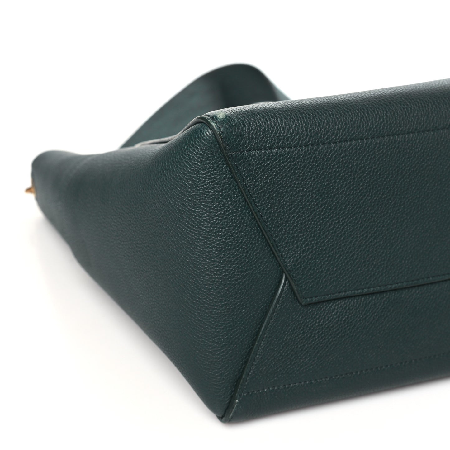 Soft Grained Calfskin Sangle Bucket Bag Amazone