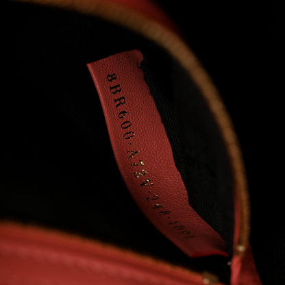 Fendi Nappa FF 1974 Embossed Baguette Rosa Pesca 7 of 10