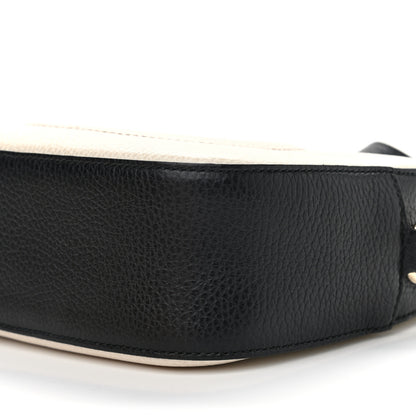 Gucci Dollar Calfskin Bi-Color Small Soho Disco Bag Mystic White Black 10 of 12