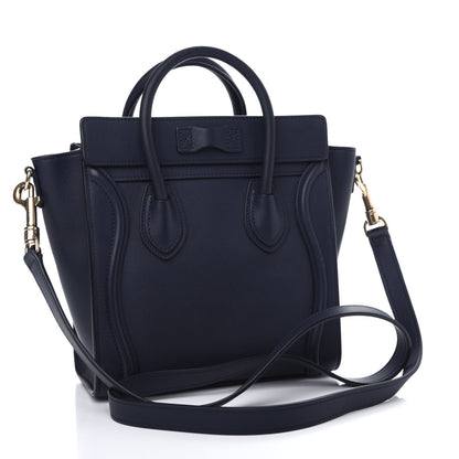 Celine Smooth Calfskin Nano Luggage Ink 3 of 9