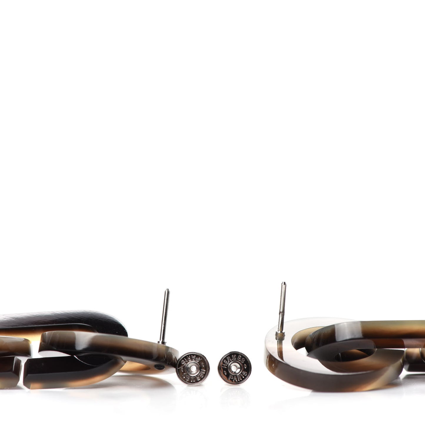 Buffalo Horn Palladium Large Variation Earrings Multicolor