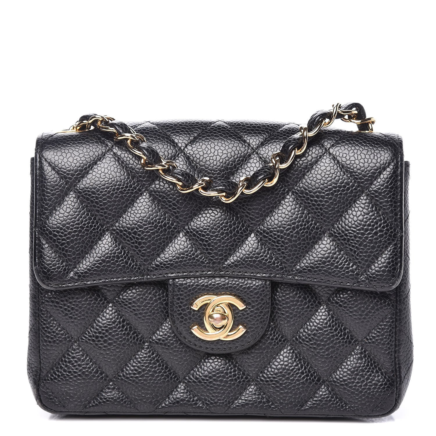 Chanel Caviar Quilted Mini Square Flap Black 1 of 15