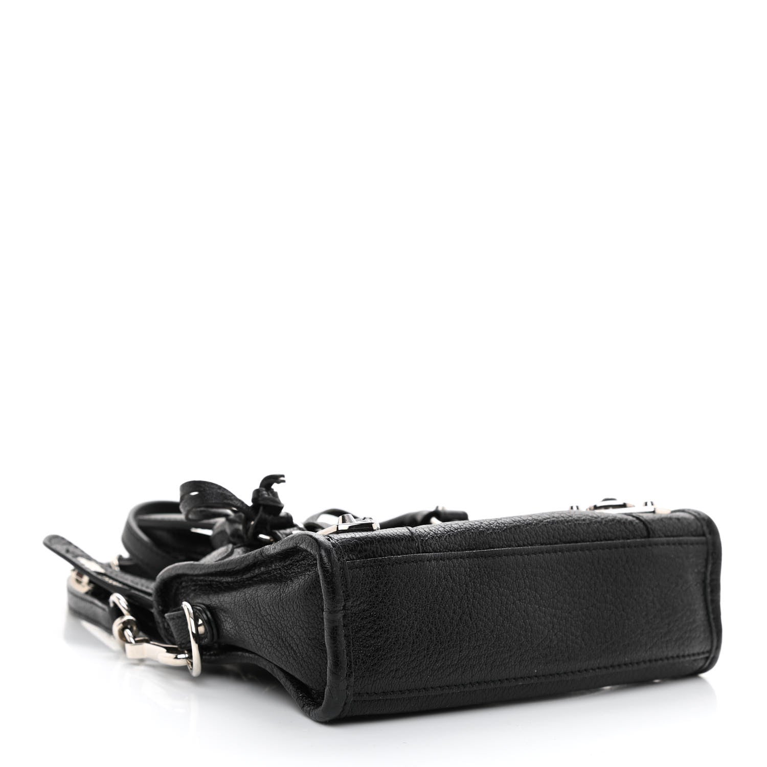 Balenciaga Agneau Classic Silver Hardware Nano City Black 4 of 9