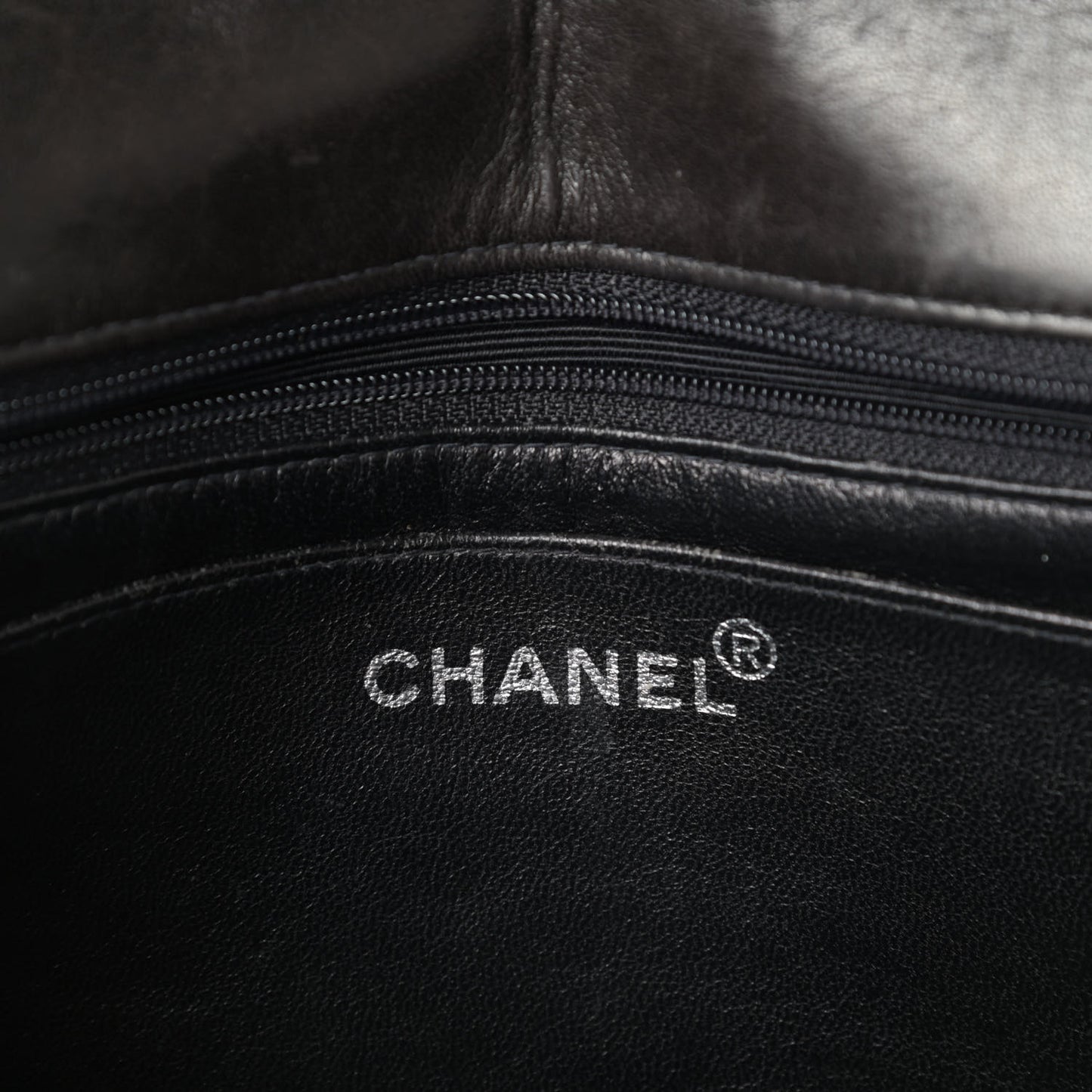 Patent Quilted Medium Single Flap Black