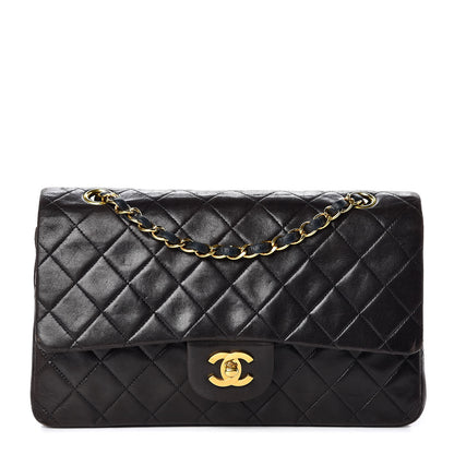 Chanel Lambskin Quilted Medium Double Flap Black 1 of 13
