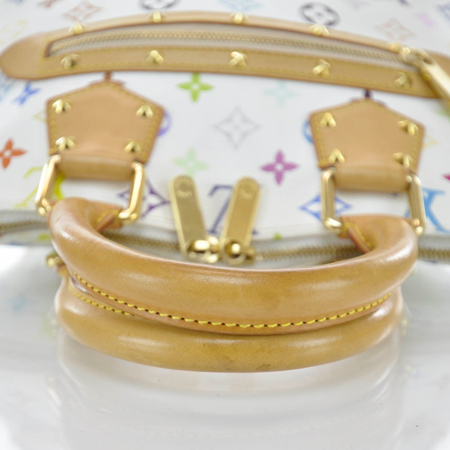 Louis Vuitton Monogram Multicolor Alma White 6 of 9