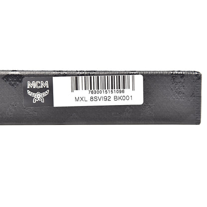 MCM Visetos Large Zip Around Wallet Black 8 of 9