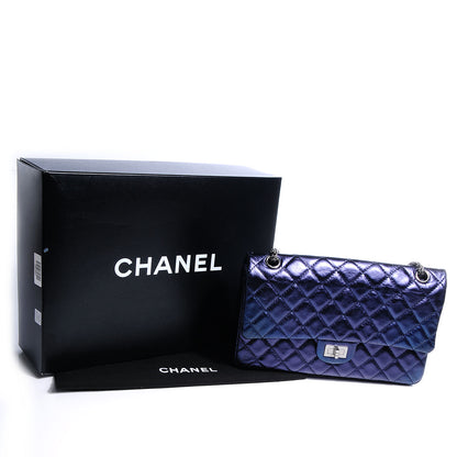 Chanel Calfskin 2.55 Reissue 226 Flap Metallic Blue 5 of 9