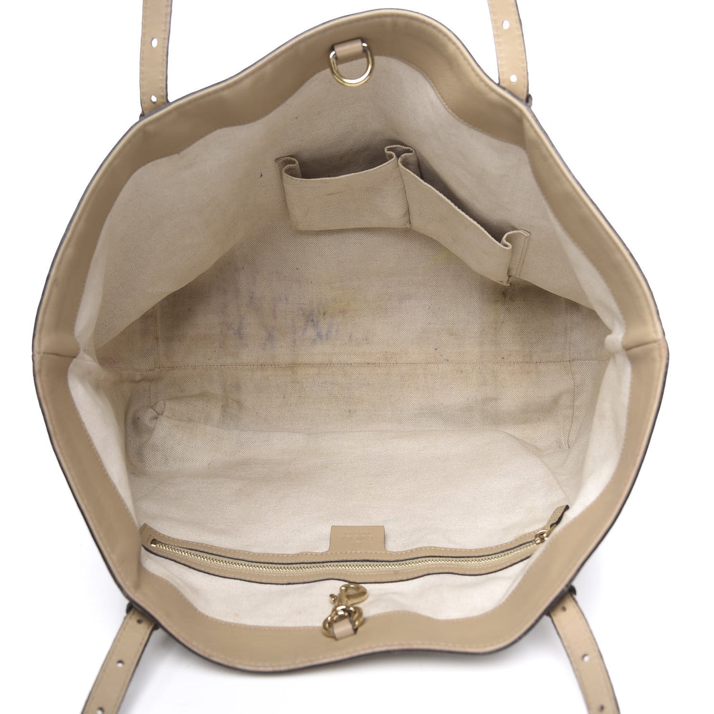 GG Supreme Monogram Medium Nice Tote Beige