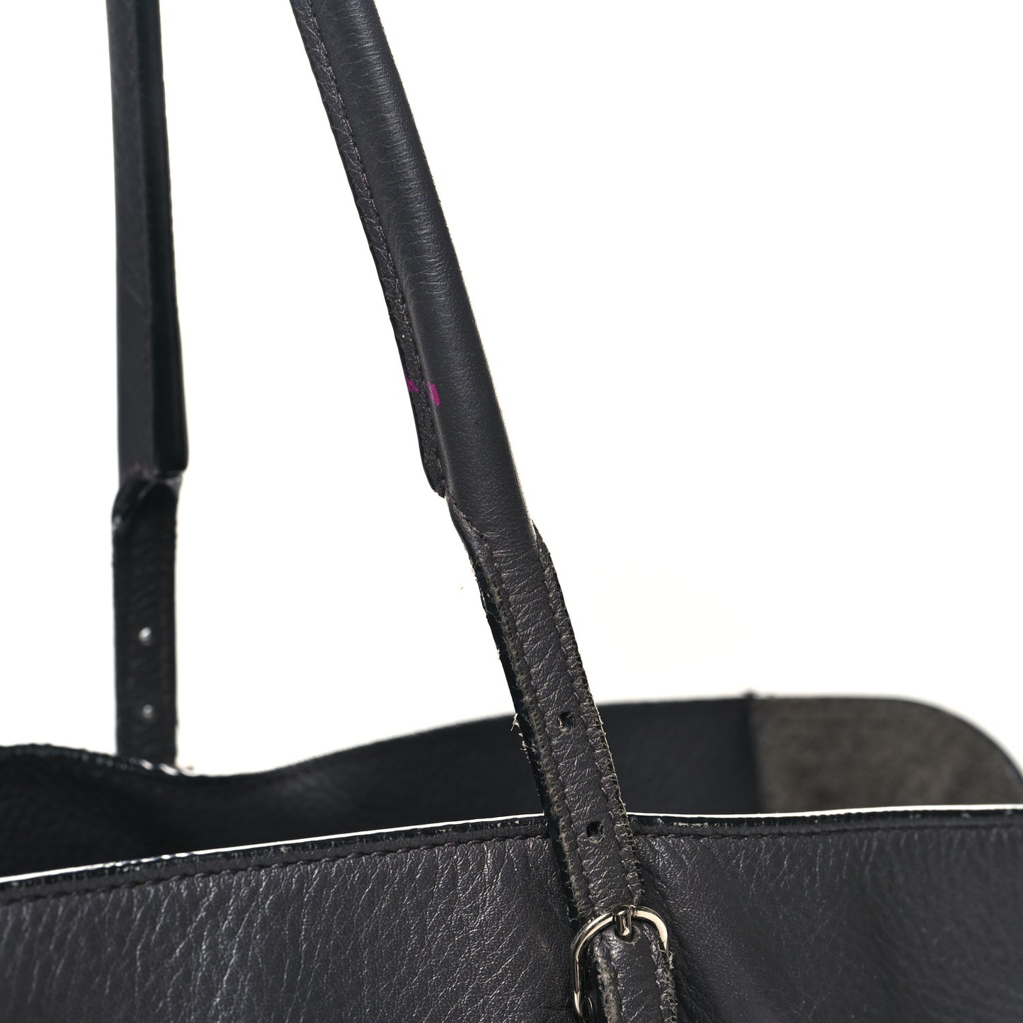 Veau Papier A4 Zip Around Tote Gris Fossile