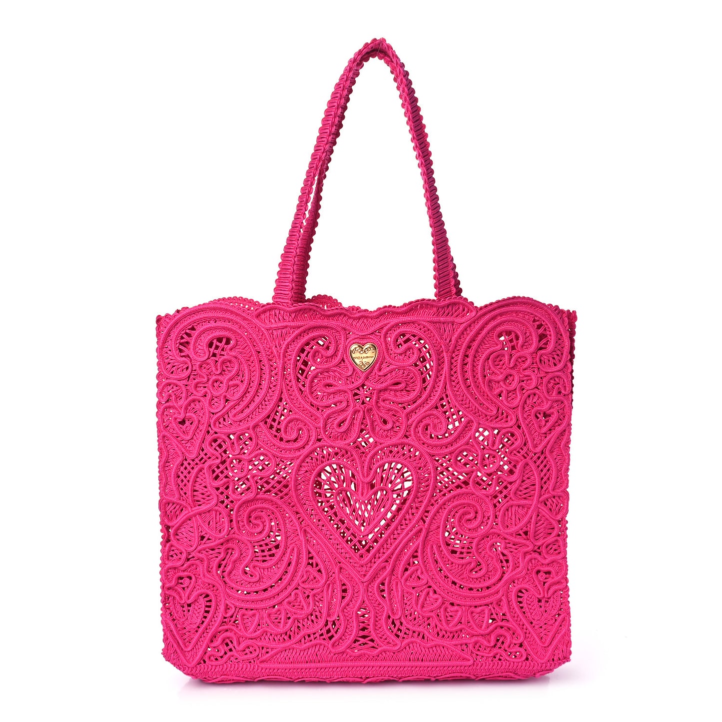 Cordonetto Lace Large Beatrice Tote Pink