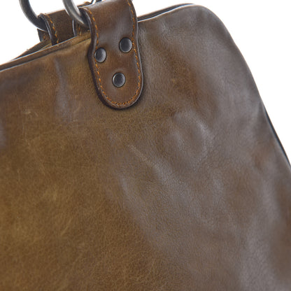 Christian Dior Calfskin Medium Gaucho Double Saddle Bag Brown 19 of 19