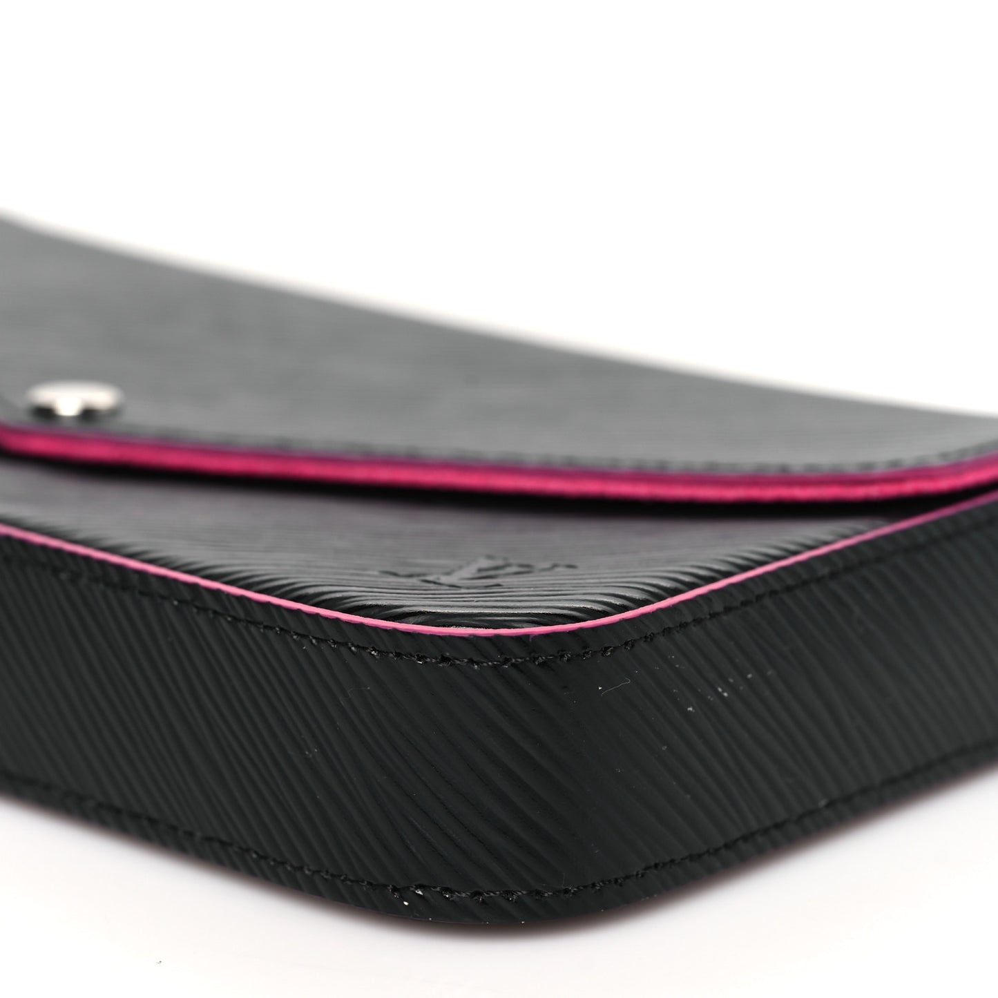 Epi Pochette Felicie Black Hot Pink