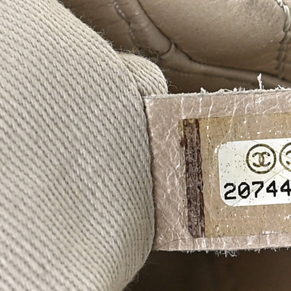 Chanel Glazed Calfskin Quilted Tote Light Beige 6 of 9