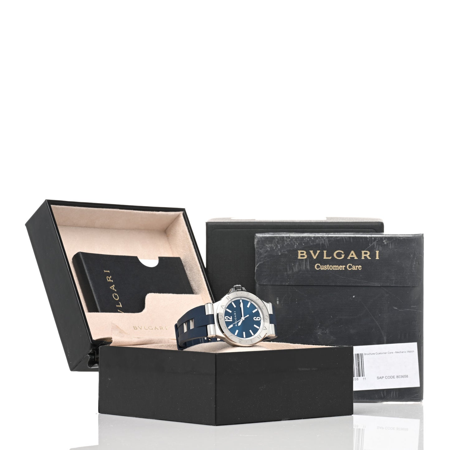 Stainless Steel Rubber 44mm Diagono Automatic Watch Black