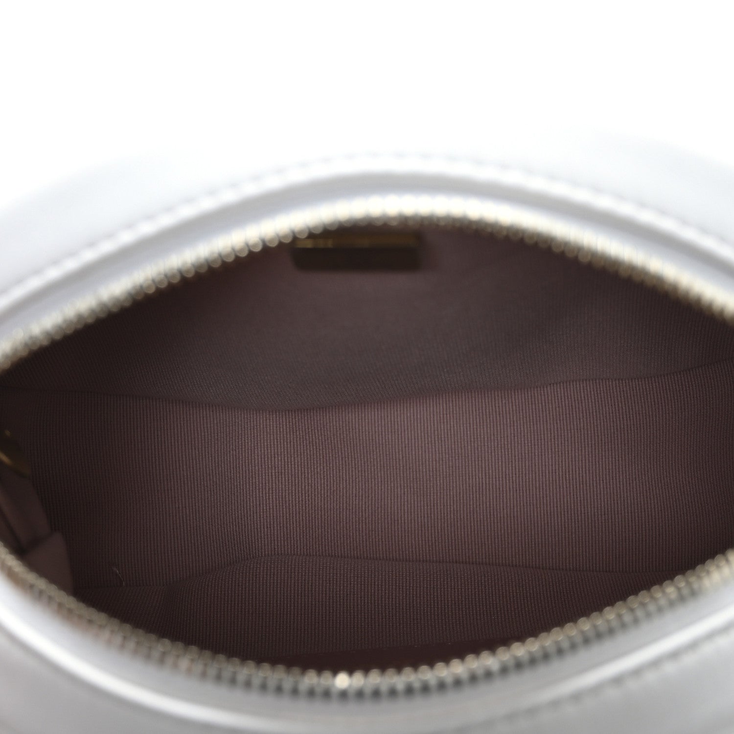 Chanel Lambskin Enamel Quilted Mini Clip Round Camera Case White 5 of 11