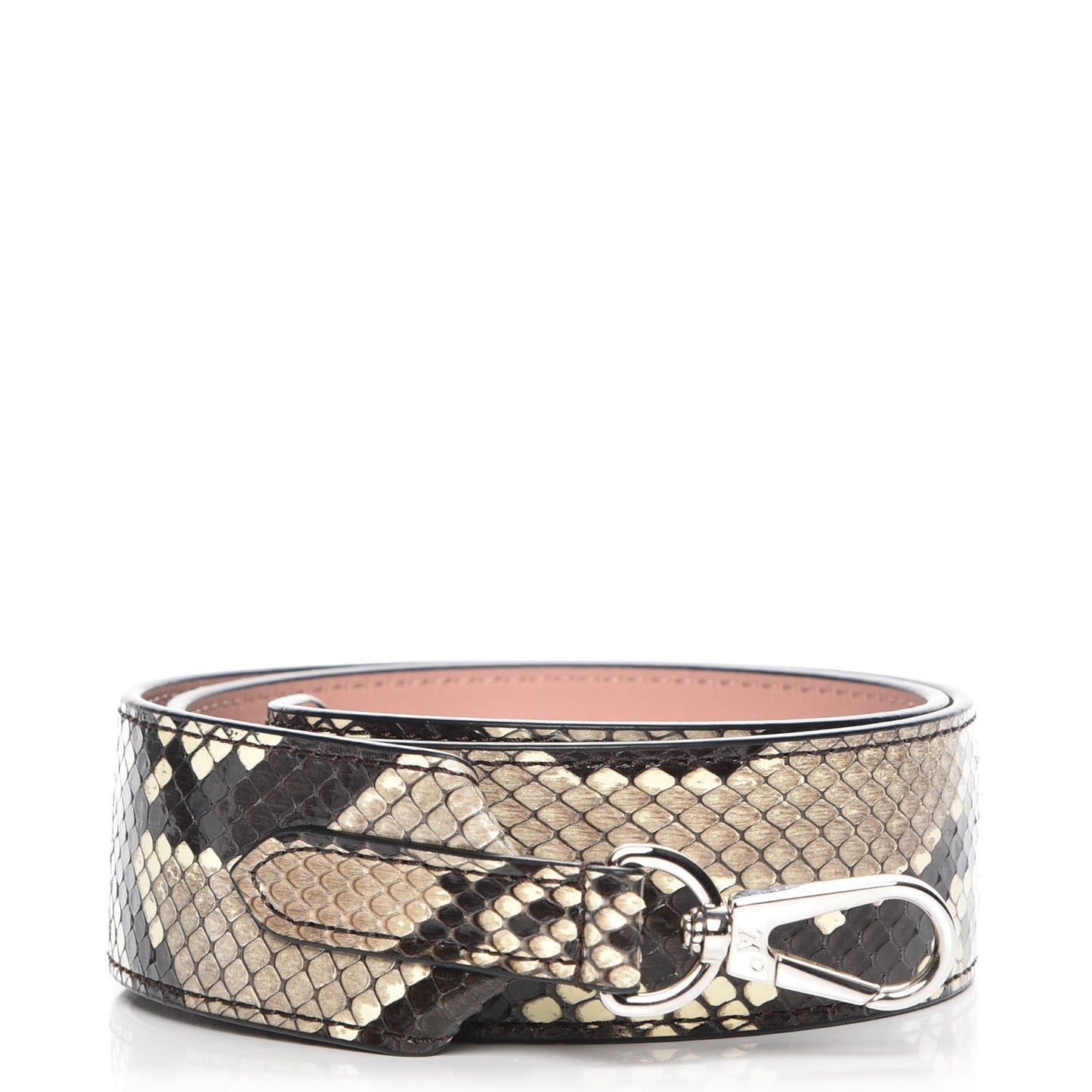 Snakeskin Bandouliere Shoulder Strap Natural