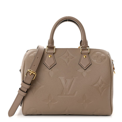 Louis Vuitton Empreinte Monogram Giant Speedy Bandouliere 25 Tourterelle 1 of 9