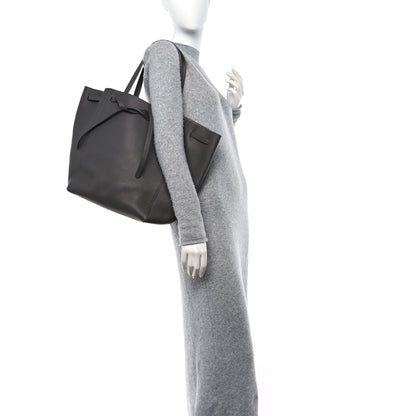 Celine Soft Grained Calfskin Small Belt Cabas Phantom Medium Grey 2 of 10
