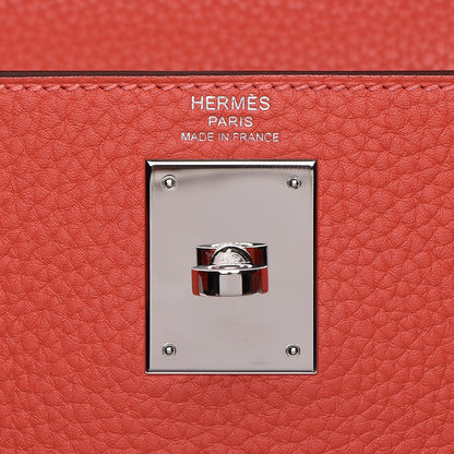 Hermes Taurillon Clemence Kelly Retourne 28 Rouge Pivoine 16 of 33