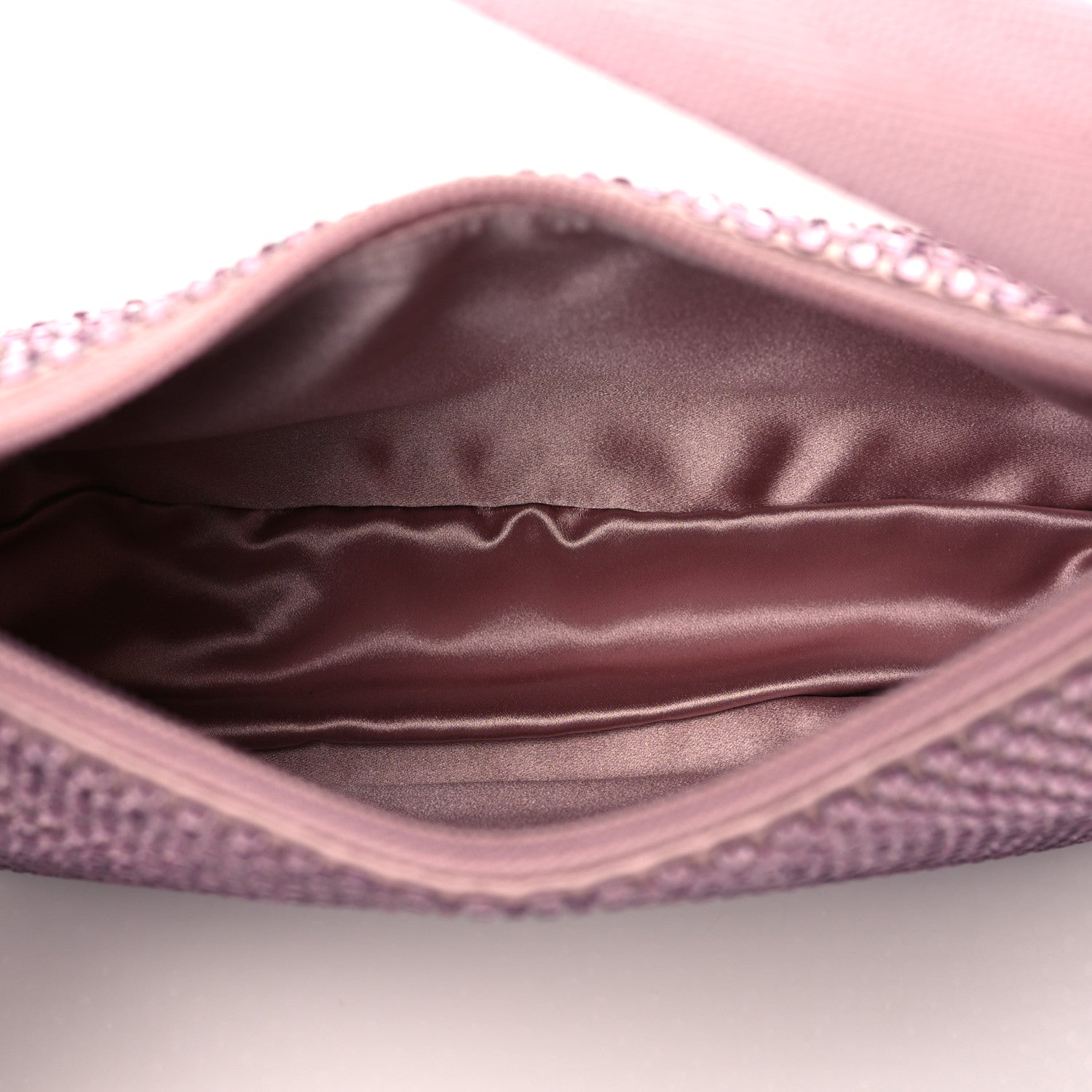 Prada Satin Crystal Mini Re-Edition 2000 Bag Alabastro 5 of 11