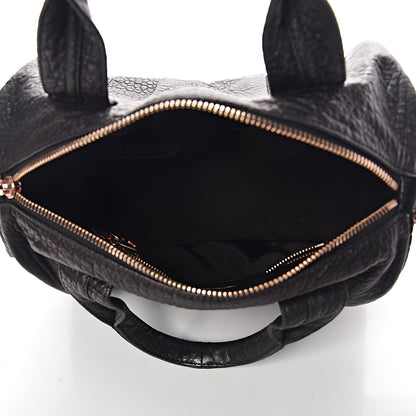 Alexander Wang Pebbled Lambskin Rocco Black Rose Gold Hardware 5 of 10