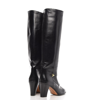 Gucci Calfskin Tall Boots 35.5 Black 4 of 12