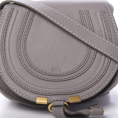 Chloe Calfskin Mini Marcie Round Crossbody Bag Cashmere Grey 10 of 10