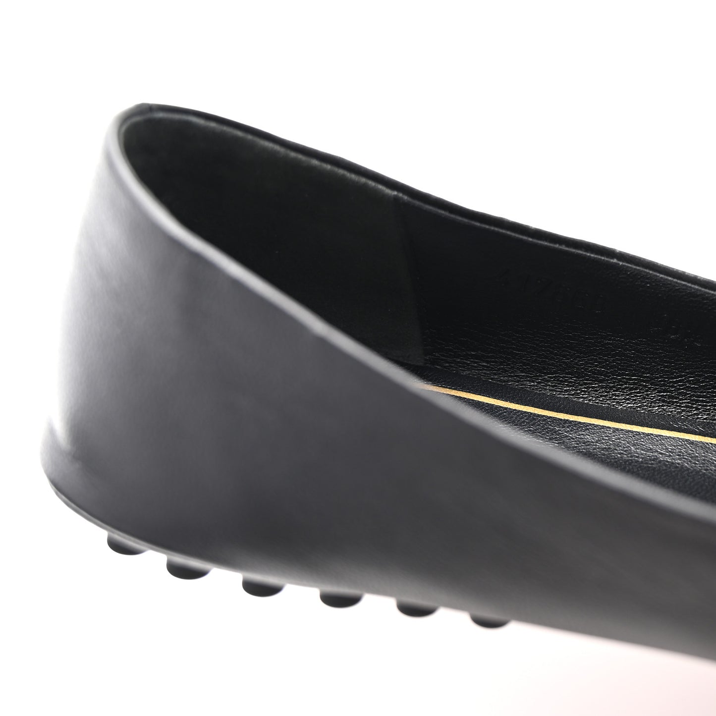 Calfskin Bayadere Bee Ballerina Flats 38.5 Black