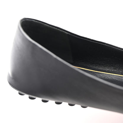 Gucci Calfskin Bayadere Bee Ballerina Flats 38.5 Black 9 of 10