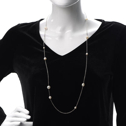 Tiffany Sterling Silver Elsa Peretti Pearls by the Yard Sprinkle Necklace 2 of 6