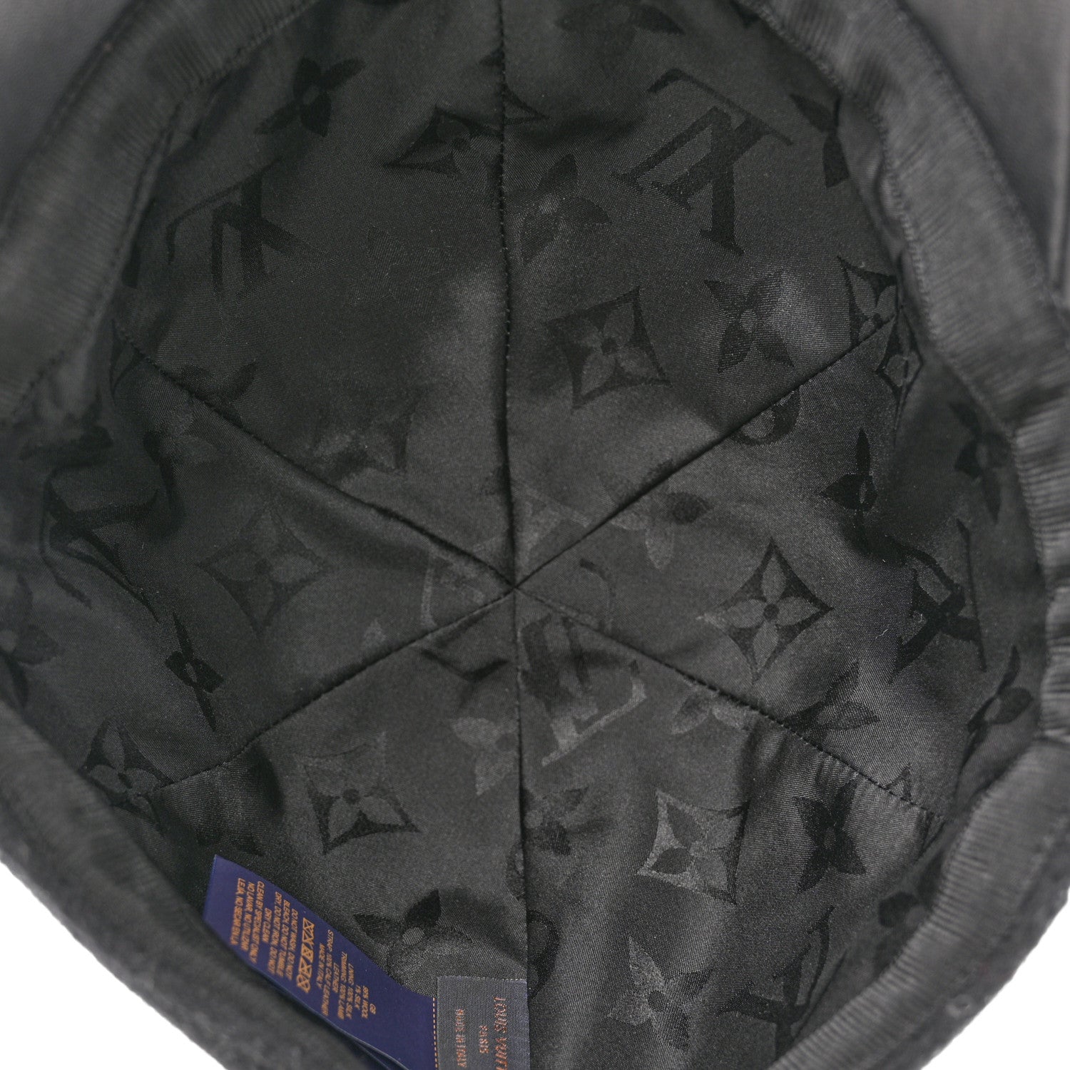 Louis Vuitton Wool Silk Monogram Endless Cap L Black 7 of 8