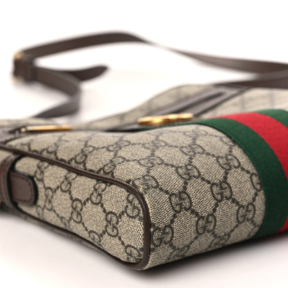 Gucci GG Supreme Monogram Web Small Ophidia Messenger Bag Brown 8 of 12