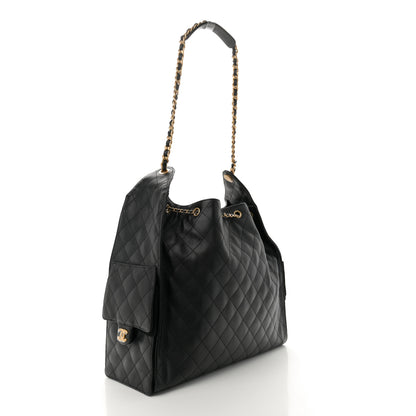 Chanel Caviar Quilted Large Chanel 25 Handbag Black 4 of 11