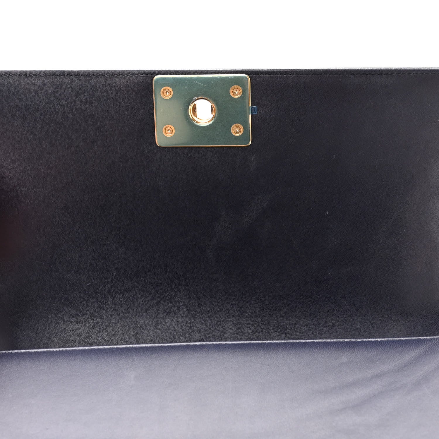 Chanel Lambskin Quilted Medium Boy Flap Dark Navy 11 of 13