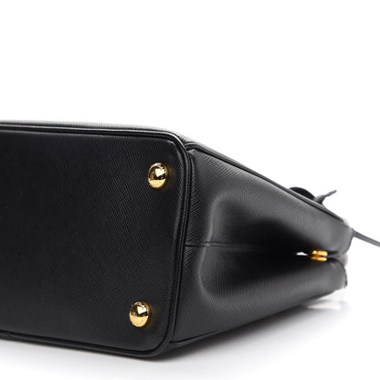 Prada Saffiano Small Galleria Double Zip Tote Black 8 of 8