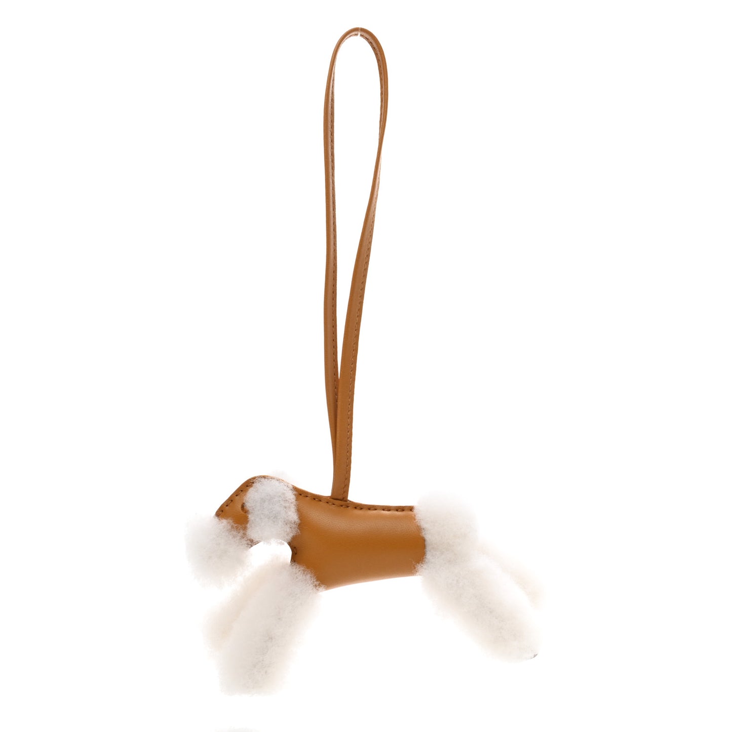 Milo Lambskin Shearling Budy Charm Biscuit